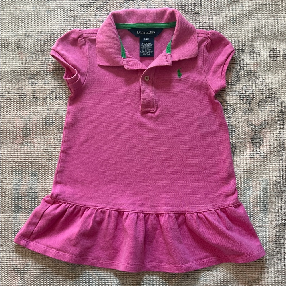 Ralph Lauren Kids Pink Polo Dress 24M